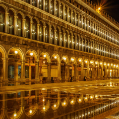 Arcades at the Piazza San Marco Venice
